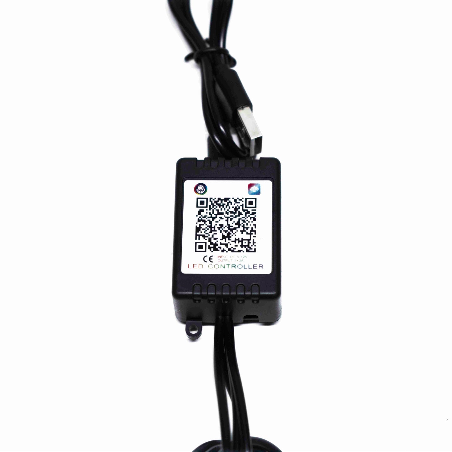 RGB Car Interior Atmosphere Light Kit – 8-Color LED Footwell Lighting with Voice Control, Music Sync & APP Remote