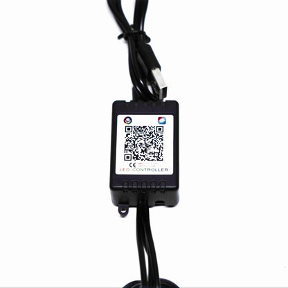 RGB Car Interior Atmosphere Light Kit – 8-Color LED Footwell Lighting with Voice Control, Music Sync & APP Remote